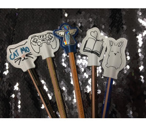 Stickdatei - ITH Stifteaufsatz Monster